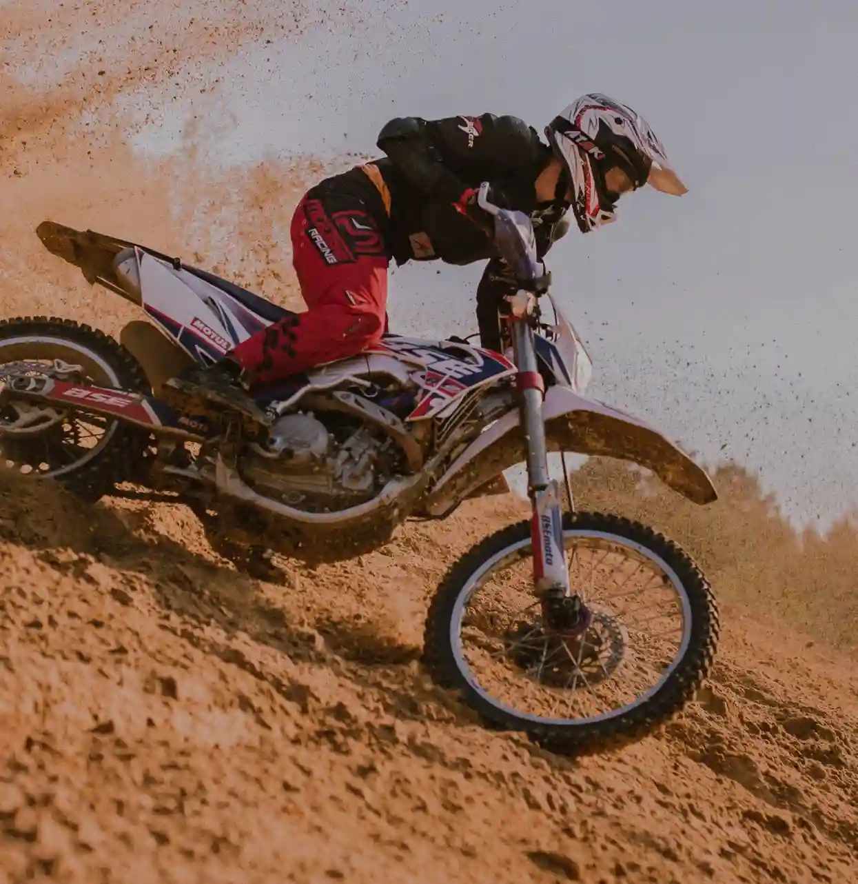 Dirt bike ripping it